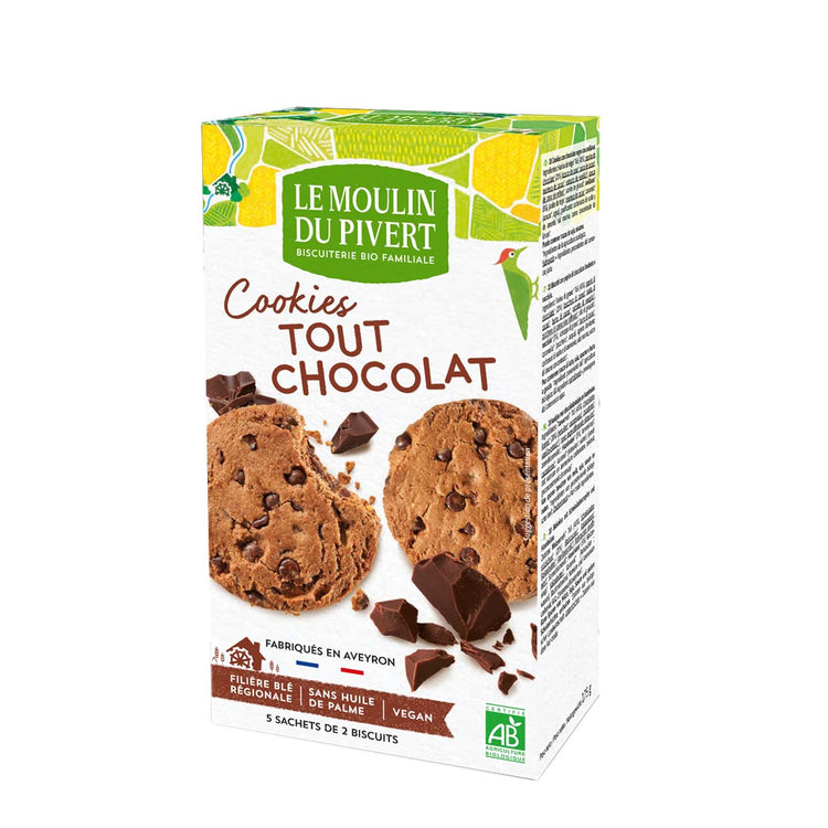 Le Moulin Du Pivert Chocolate Cookies with Dark Chocolate Chips 175g