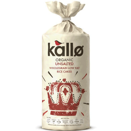 Kallo Thick No Salt Rice Cakes 130g
