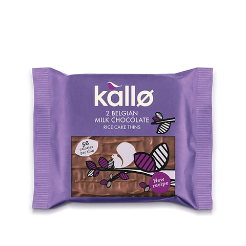 Kallo Milk Chocolate Topped Rice Cakes - 33g