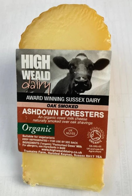 High Weald Organic Oak Smoked Ashdown Foresters Cheese 150g