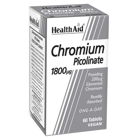 Health Aid Chromium Picolinate 60's Tablet - 200g