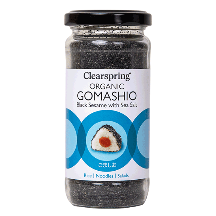 Clearspring Organic Gomashio - Black Sesame with Sea Salt 100g