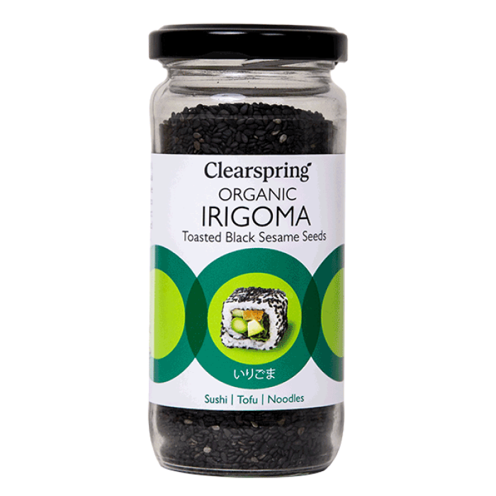 Clearspring Organic Irigoma - Toasted Black Sesame Seeds 100g