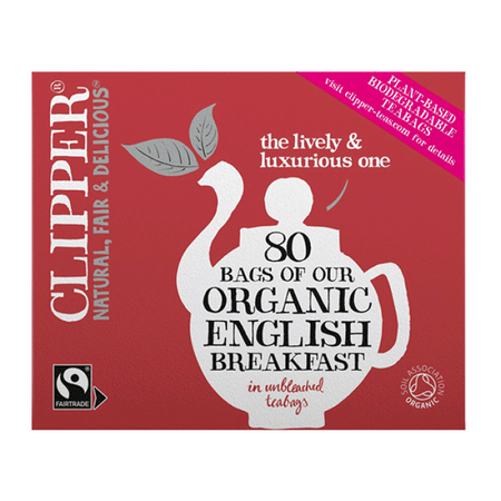 Clipper English Breakfast Tea Bags - 80's 232g