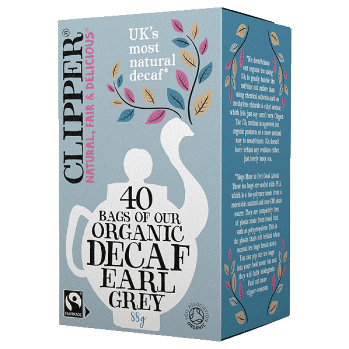 Clipper Organic Decaf Earl Grey Fairtrade Tea Bags 88g - 40bags
