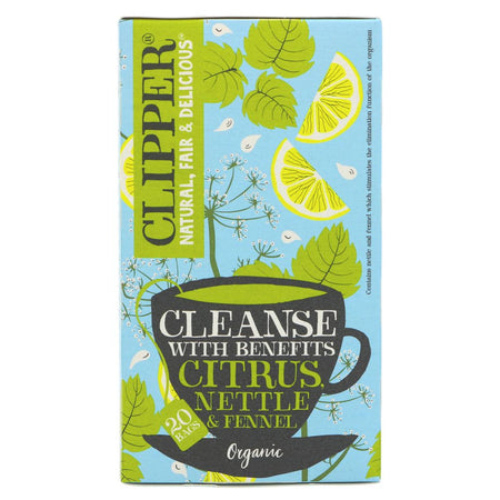 Clipper Organic Cleanse with Benefits Citrus Nettle & Fennel 20bgs 30g