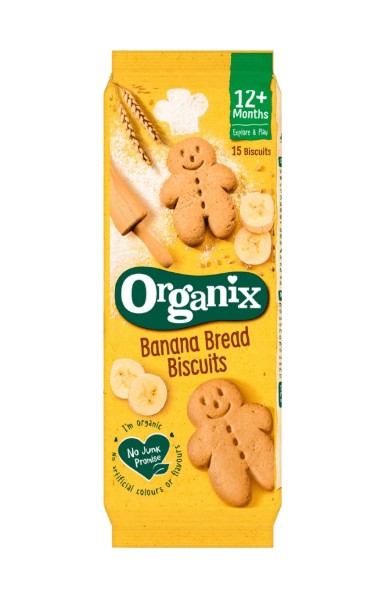 Organix Banana Bread Biscuits - 135g