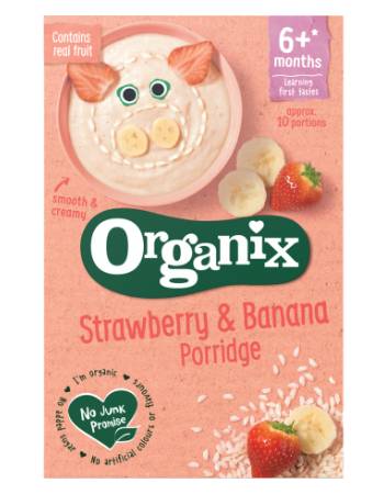 Organix Strawberry & Banana Porridge 120g