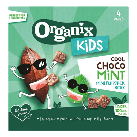 Organix Kids Cool Chocolate Mint Mini Flapjack Bites 4x23g