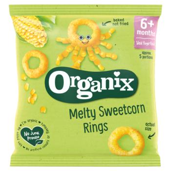 Organix Finger Foods Organic Sweetcorn Rings 20g