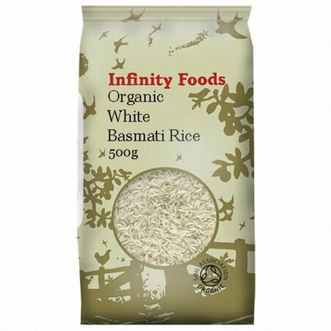 Infinity Foods Organic White Rice Basmati 500g
