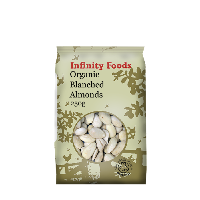 Infinity Foods Organic Blanched Almonds 250g