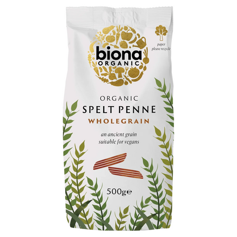 Biona Organic Spelt Penne Organic Wholegrain 500g