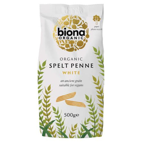 Biona Organic Spelt Penne Organic White 500g