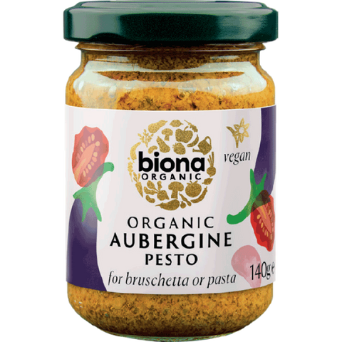 Biona Aubergine Pesto 140g