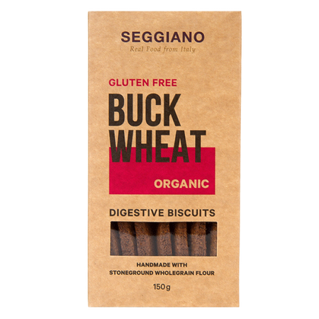Seggiano Organic Gluten Free Buckwheat Digestive Biscuits 150g