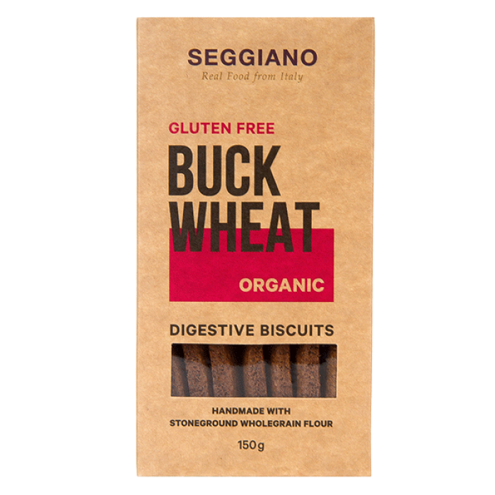 Seggiano Organic Gluten Free Buckwheat Digestive Biscuits 150g