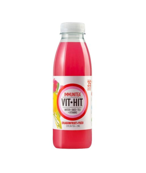 Vit Hit Immunitea Dragonfruit & Yuzu Juice - 500ml