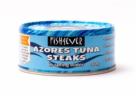 Fish4Ever Skipjack Tuna Steaks in Spring Water - 160g