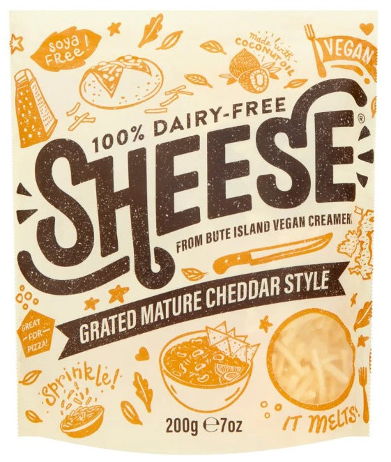 Sheese Mature Cheddar Grated Style 200g
