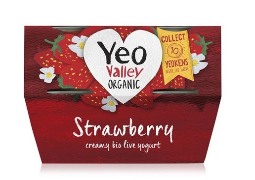 Yeo Valley Strawberry 4x110g