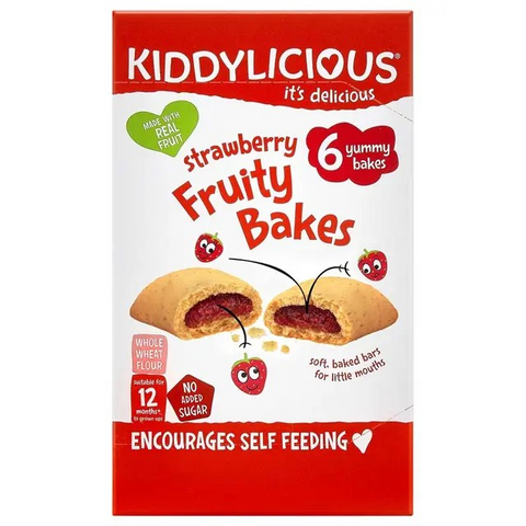Kiddylicious Strawberry Fruity Bakes - 132g