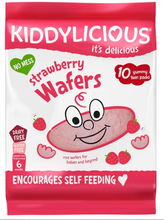 Kiddylicious Strawberry Wafers Maxi Bag 40g