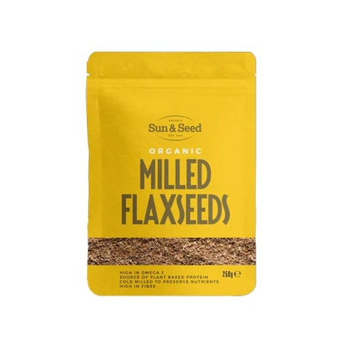 Sun & Seed Organic Milled Flax Seeds - 250g