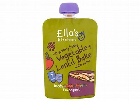 Ella's Kitchen Vegetable & Lentil Bake with Cumin Squished Smoothie 130g