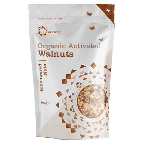 Raw Living Organic Activated Walnuts - 200g