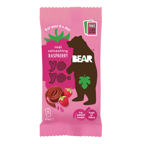 Bear Yoyo Fruit Rolls Raspberry - 20g