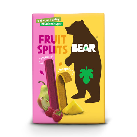 Bear Fruit Splits Pineapple & Raspberry - 100g
