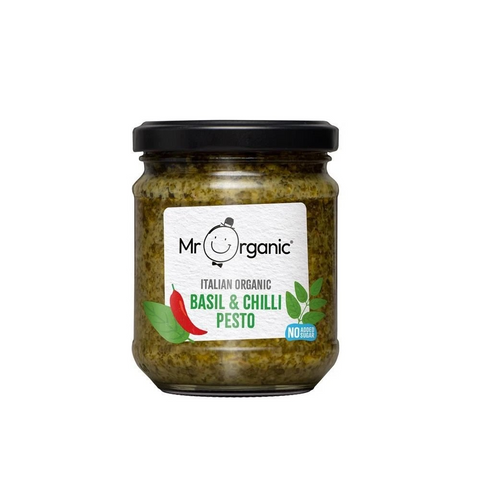 Mr Organic Basil & Chilli Pesto - 130g