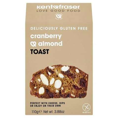 Kent and Fraser Cranberry Almond Toast - 110g
