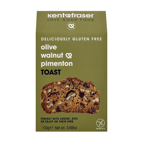 Kent and Fraser Olive Walnut Pimenton Toast - 110g