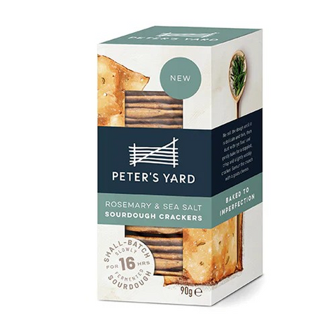 Peters Yard Rosemary & Sea Salt Crackers - 90g