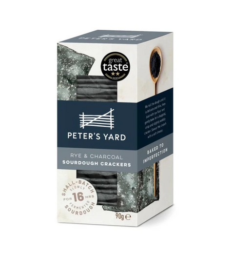 Peter's Yard Rye & Charcoal Crackers - 90g