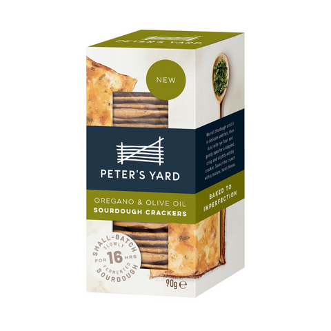 Peters Yard Oregano & Olive Oil Crackers - 90g