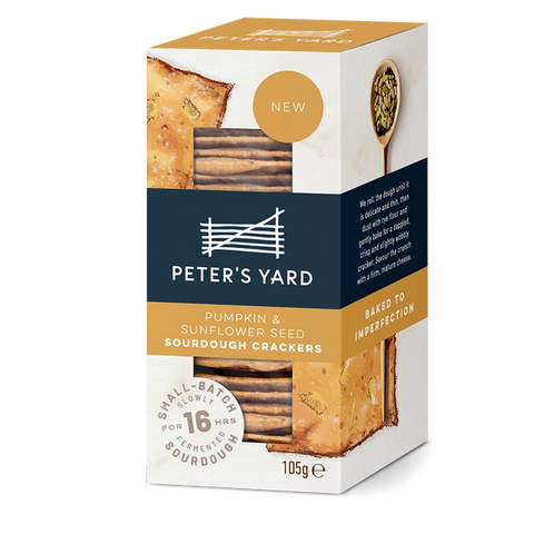Peters Yard Pumpkin & Sunflower Crackers - 105g