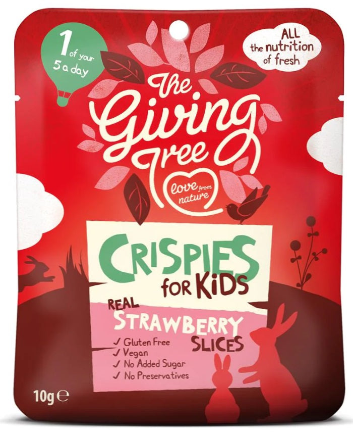 Giving Tree Strawberry Freeze Dried Crispies for Kids 10g