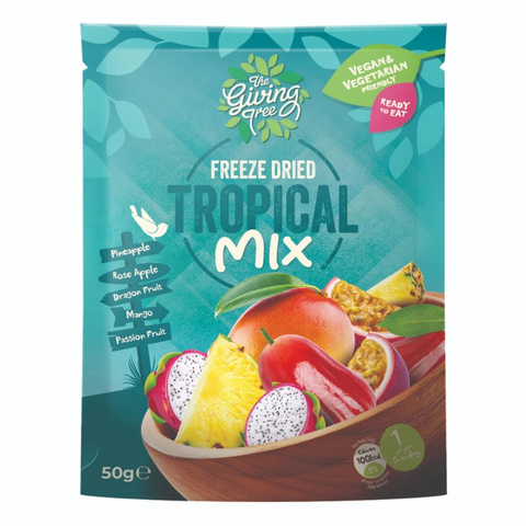 Giving Tree Snacks Freeze Dried Tropical Mix Fruit - 50g