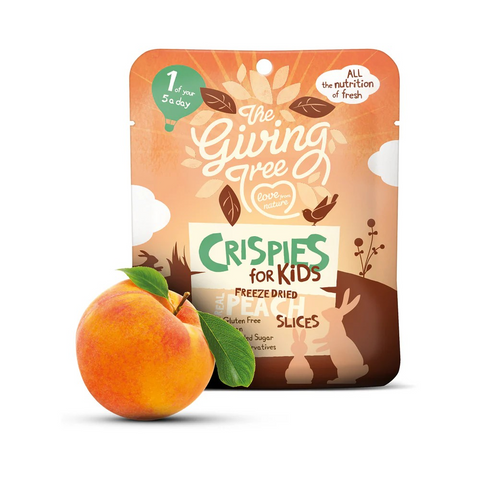 Giving Tree Snacks Freeze Dried Crispies for Kids Peach - 10g