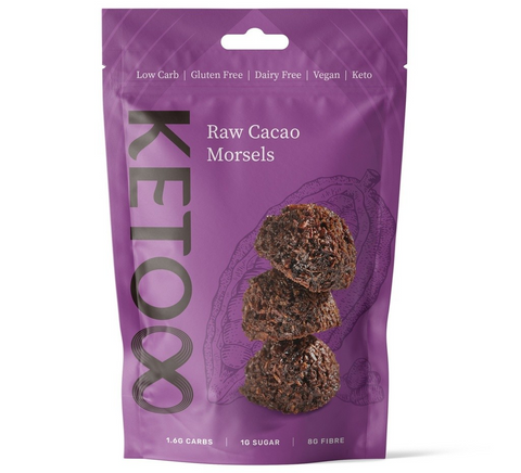 Keto8 Raw Cacao Morsels 128g