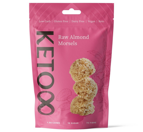 Keto8 Raw Almond Morsels 120g