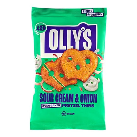 Ollys Sour Cream & Onion Pretzel Thins - 35g