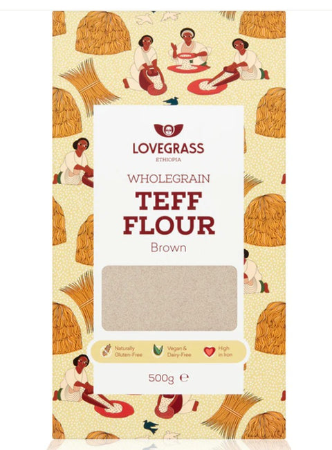 Lovegrass Ethiopia Wholegrain Brown Teff Flour - 500g