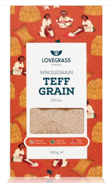 Lovegrass Ethiopia Wholegrain White Teff Grain 500g