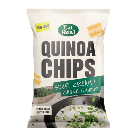 Eat Real Sour Cream & Chives Quinoa Chips 90g