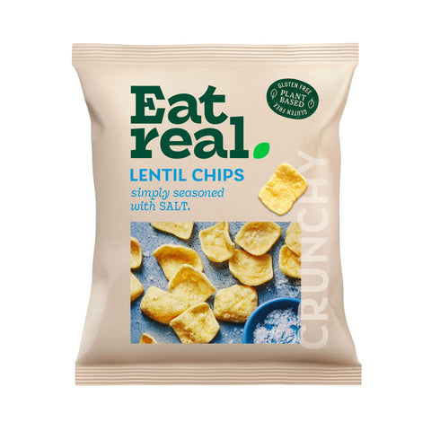 Eat Real Lentil Chips Salted - 18g