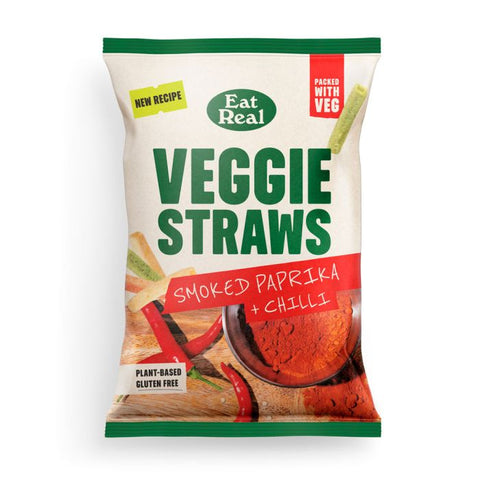 Eat Real Veggie Straws Smoked Paprika & Chilli - 110g